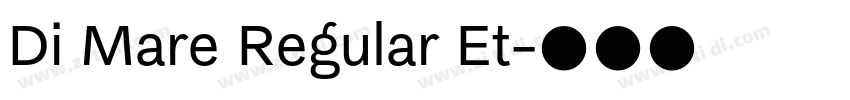 Di Mare Regular Et字体转换